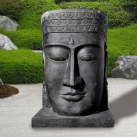 Buddha Gartenbrunnen Akamt Steinguss frostbeständig 119x78x182cm XXL