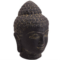 Buddha Büste Howrah Steinguss frostbeständig antik