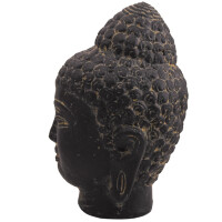 Buddha Büste Howrah Steinguss frostbeständig antik