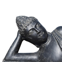 Liegender Buddha Bhilai Steinguss frostbeständig 160x52