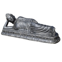 Liegender Buddha Bhilai Steinguss frostbeständig 160x52