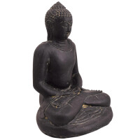 Buddha Figur Dharwad mit Dhyana Geste Steinguss frostfest 20