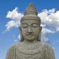 Buddha Figur Haldia mit Dhyana Geste 3