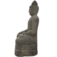 Buddha Figur Haridwar Naturstein Erdberührung frostfest