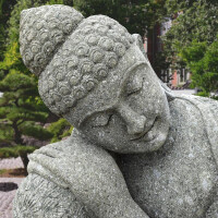 Gartenfigur Buddha Khandwa Naturstein frostbeständig 54