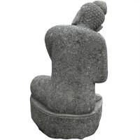 Gartenfigur Buddha Khandwa Naturstein frostbeständig 54
