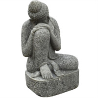 Gartenfigur Buddha Khandwa Naturstein frostbeständig 54