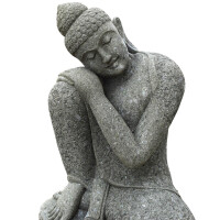 Gartenfigur Buddha Khandwa Naturstein frostbeständig 54