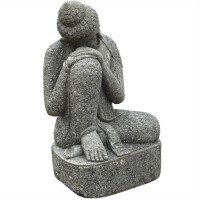 Gartenfigur Buddha Khandwa Naturstein frostbeständig 54