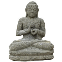 Buddha Figur Murwara Rad Drehen Geste