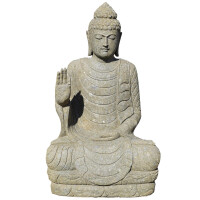 Buddha Figur Ganganagar mit Geste der Furchtlosigkeit