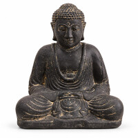 Buddha Figur Gopalpur Dhyana Mudra Steinguss frostbestä