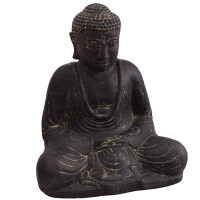 Buddha Figur Gopalpur Dhyana Mudra Steinguss frostbestä