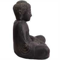 Buddha Figur Gopalpur Dhyana Mudra Steinguss frostbestä
