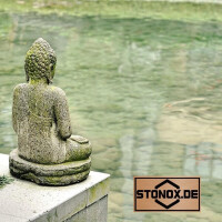 Buddha Figur Anjali Mudra Steinguss frostbeständig 78x1