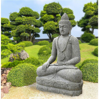 Buddha Figur Mirzapur Naturstein Erdberührung frostbest