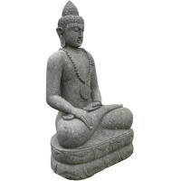 Buddha Figur Mirzapur Naturstein Erdberührung frostbest