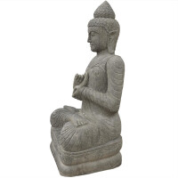 Buddha Figur Nagar mit Dharmachakra Mudra 6
