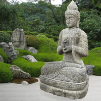 Buddha Figur Pallavaram Sitzend