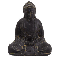 Buddha Figur Pune Dhyana Mudra Steinguss frostbeständig