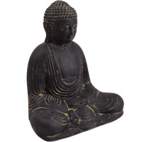 Buddha Figur Pune Dhyana Mudra Steinguss frostbeständig