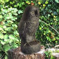 Garten Tierskulptur Eule Gurugram aus Stein