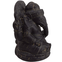 Ganesha Figur Hindugott Steinguss frostbeständig 21x23x