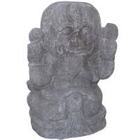 Ganesha Figur Gott Varanasi Basalt 4