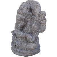 Ganesha Figur Gott Varanasi Basalt