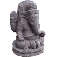 Ganesha Figur Gott Varanasi Basalt