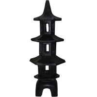 3-Etagen Gartenlampe Ataxu Steinguss frostbeständig 44x35x104cm