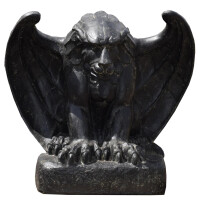 Garten Tierskulptur Gotischer Löwe Bikaner aus Stein 6