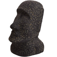 Osterinsel Moai Figur Steinguss frostbeständig 19x20x30