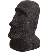 Osterinsel Moai Figur Steinguss frostbeständig 19x20x30