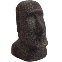 Osterinsel Moai Figur Steinguss frostbeständig 19x20x30