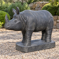 Garten Tierskulptur Nashorn Agra 2