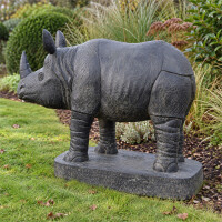 Garten Tierskulptur Nashorn Agra 3
