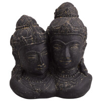 Stein Büste Rama & Sita Ujjain Steinfigur Gartendeko 30cm frostfest