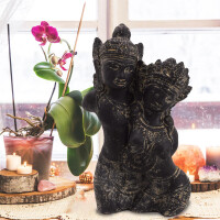 Steinskulptur Rama und Sita Torso 200cm Steinguss frostbeständig