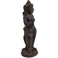 Reisgöttin Awada Stein Skulptur stehend Dharmachakra Mu