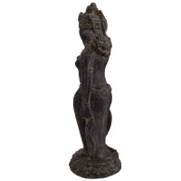 Reisgöttin Awada Stein Skulptur stehend Dharmachakra Mu
