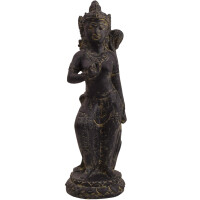 Reisgöttin Awada Stein Skulptur stehend Dharmachakra Mu