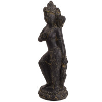 Reisgöttin Awada Stein Skulptur stehend Dharmachakra Mu