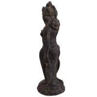 Reisgöttin Awada Stein Skulptur stehend Dharmachakra Mu