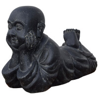 Shaolin Mönch Figur Steinguss frostbeständig Garte