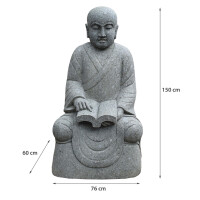 Shaolin Mönch Figur Kamarhati mit Buch 3