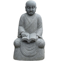 Shaolin Mönch Figur Kamarhati mit Buch