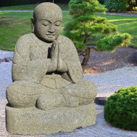 Shaolin Mönch Nizamabad mit Geste der Demut 4