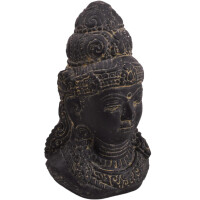 Hindugott Shiva Büste Steinguss frostbeständig 17x13x25cm Gartenfigur