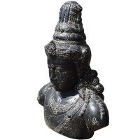 Hindugott Shiva Büste Steinguss frostbeständig 25x